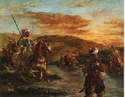 Eugene Delacroix Fording a Stream in Morocco China oil painting reproduction